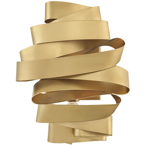 Delfina LED 9 inch Deluxe Gold Sconce Wall Light