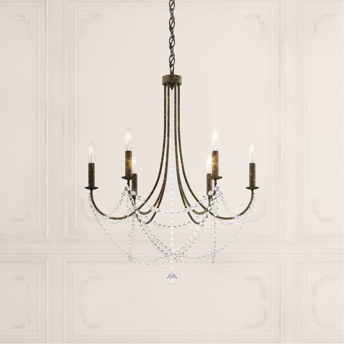 Verdana 6 Light 24 inch Heirloom Bronze Chandelier Ceiling Light