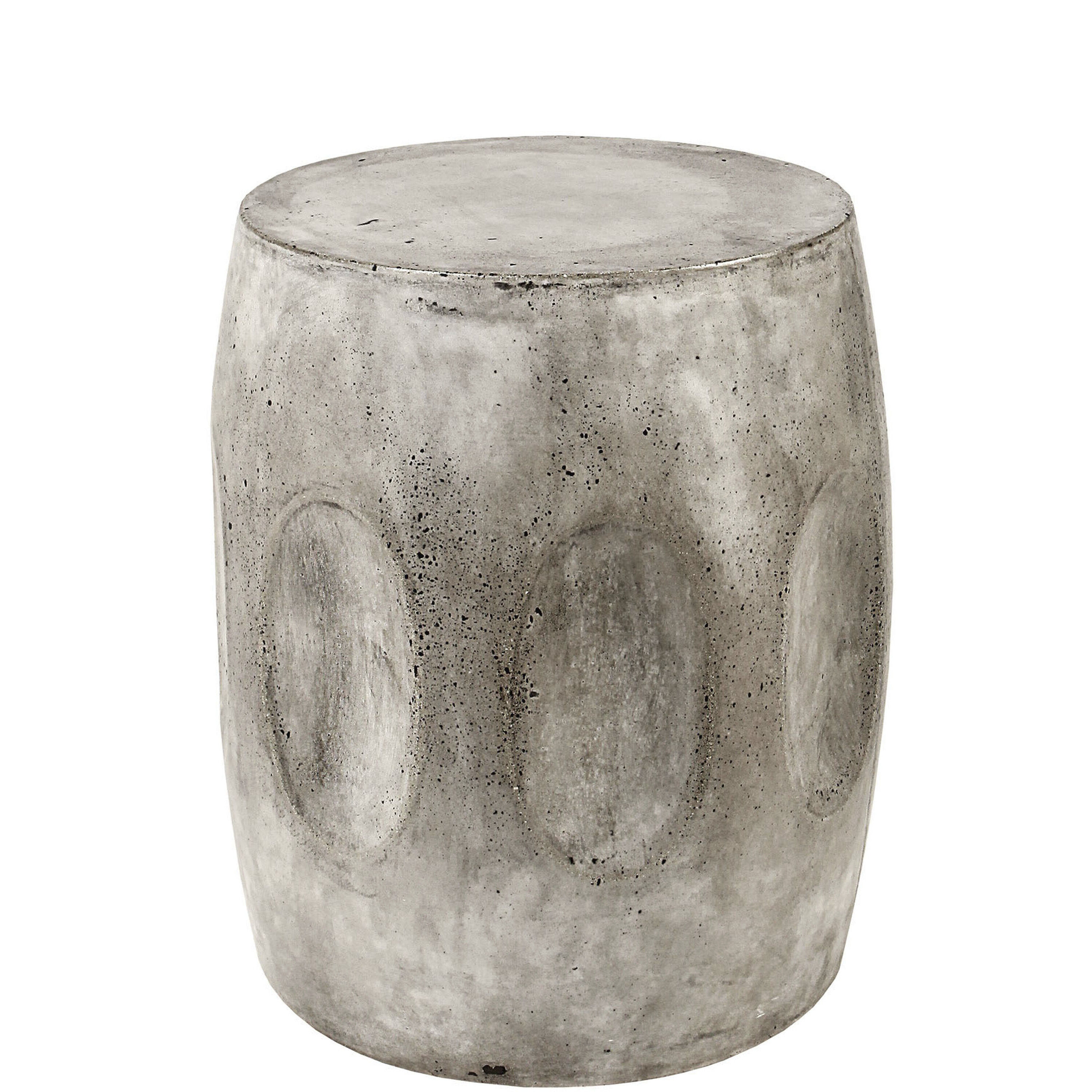 Wotran 17.75 X 16 inch Polished Concrete Accent Table