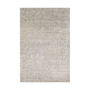 Etienne 36 X 24 inch Sea Foam/Light Gray Rugs, Wool, Bamboo Silk, and Cotton