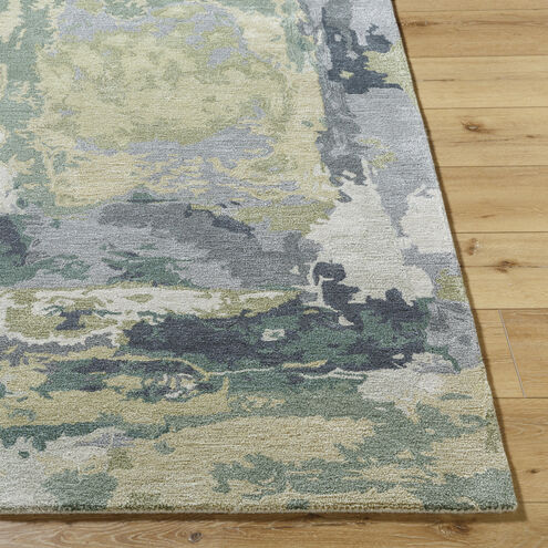 Kavita 120 X 96 inch Ash / Sage / Light Silver Handmade Rug in 8 x 10