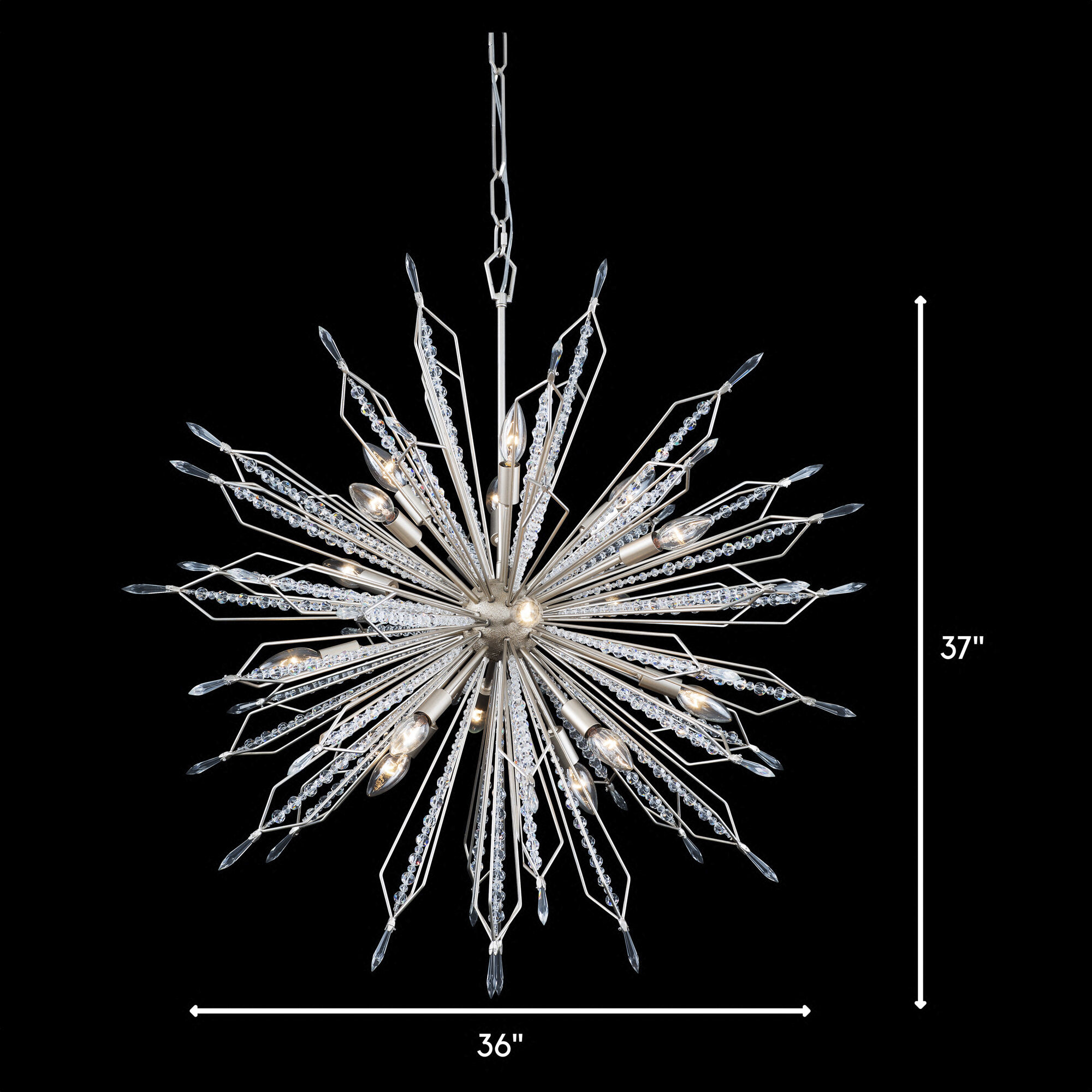 Orbital 16 Light 36 inch Gold Dust Pendant Ceiling Light