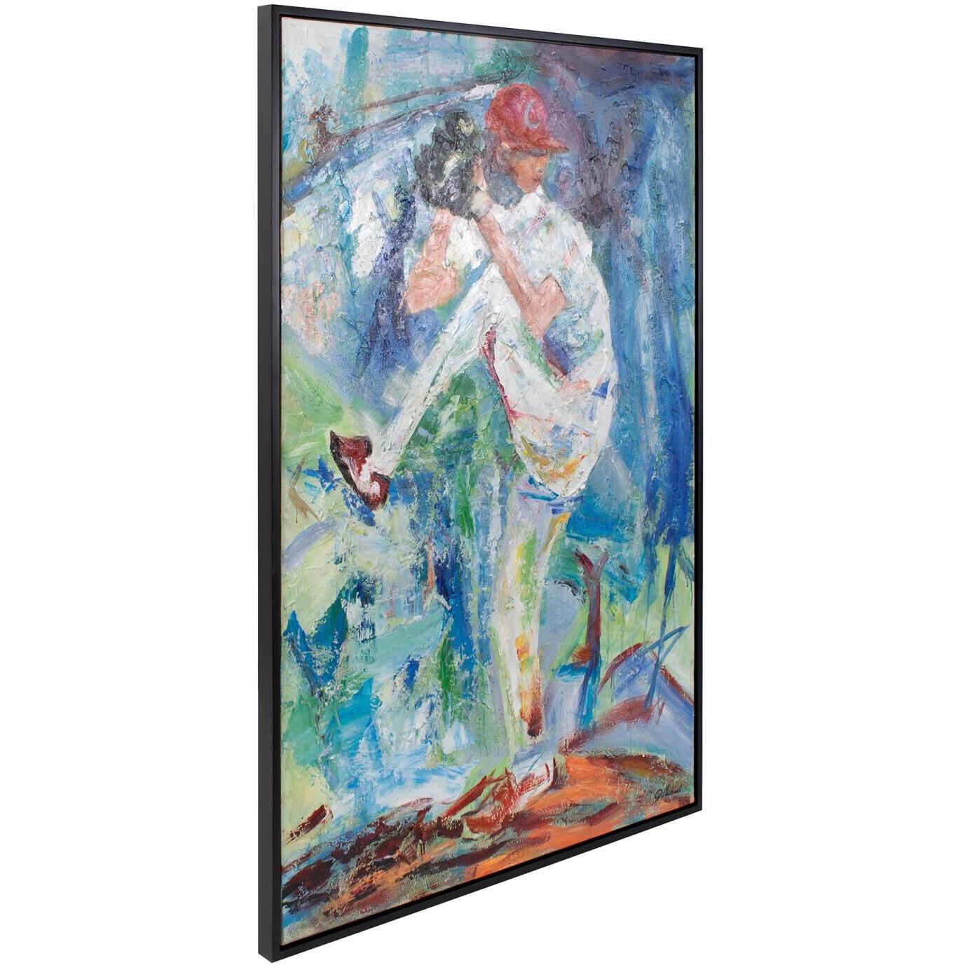 Wind Up 61.75 X 41.75 inch Hand Painted Canvas