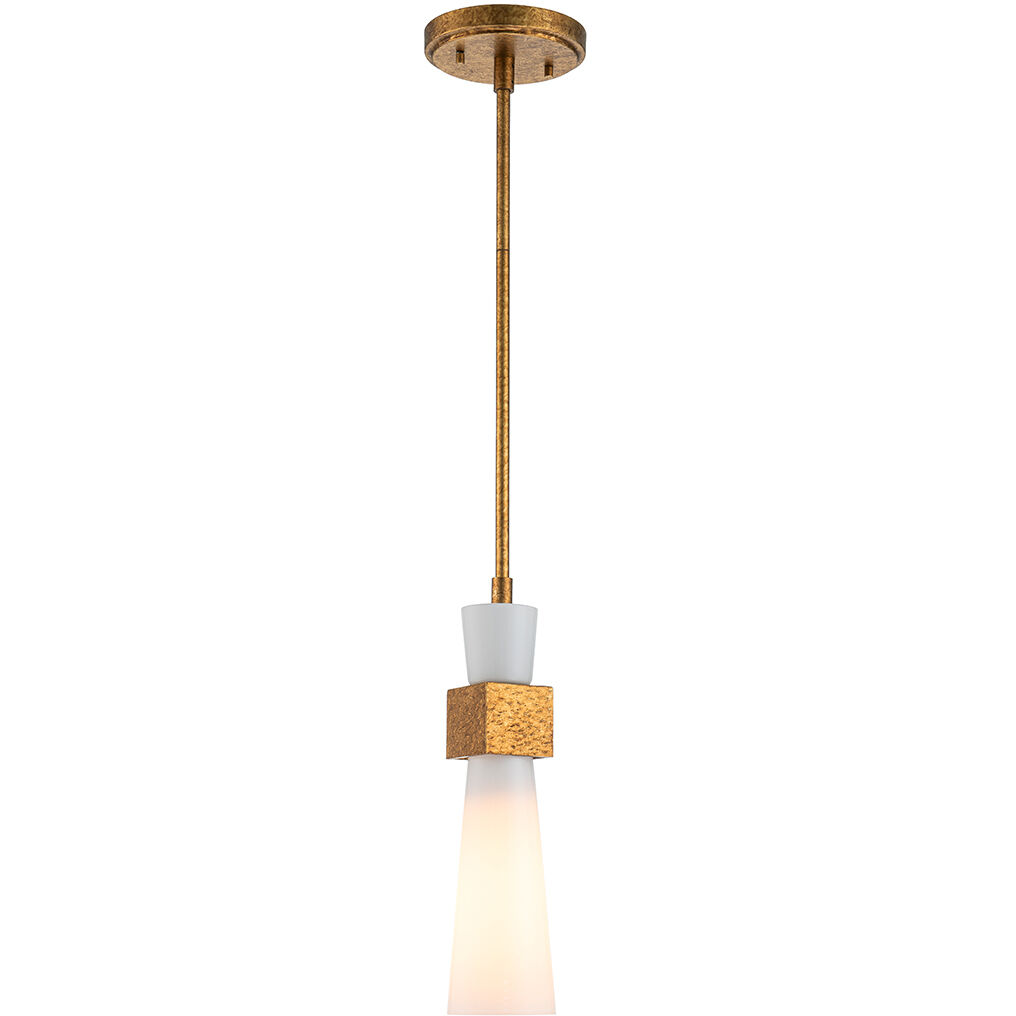 Kristy 1 Light 6 inch Distressed Gold Pendant Ceiling Light