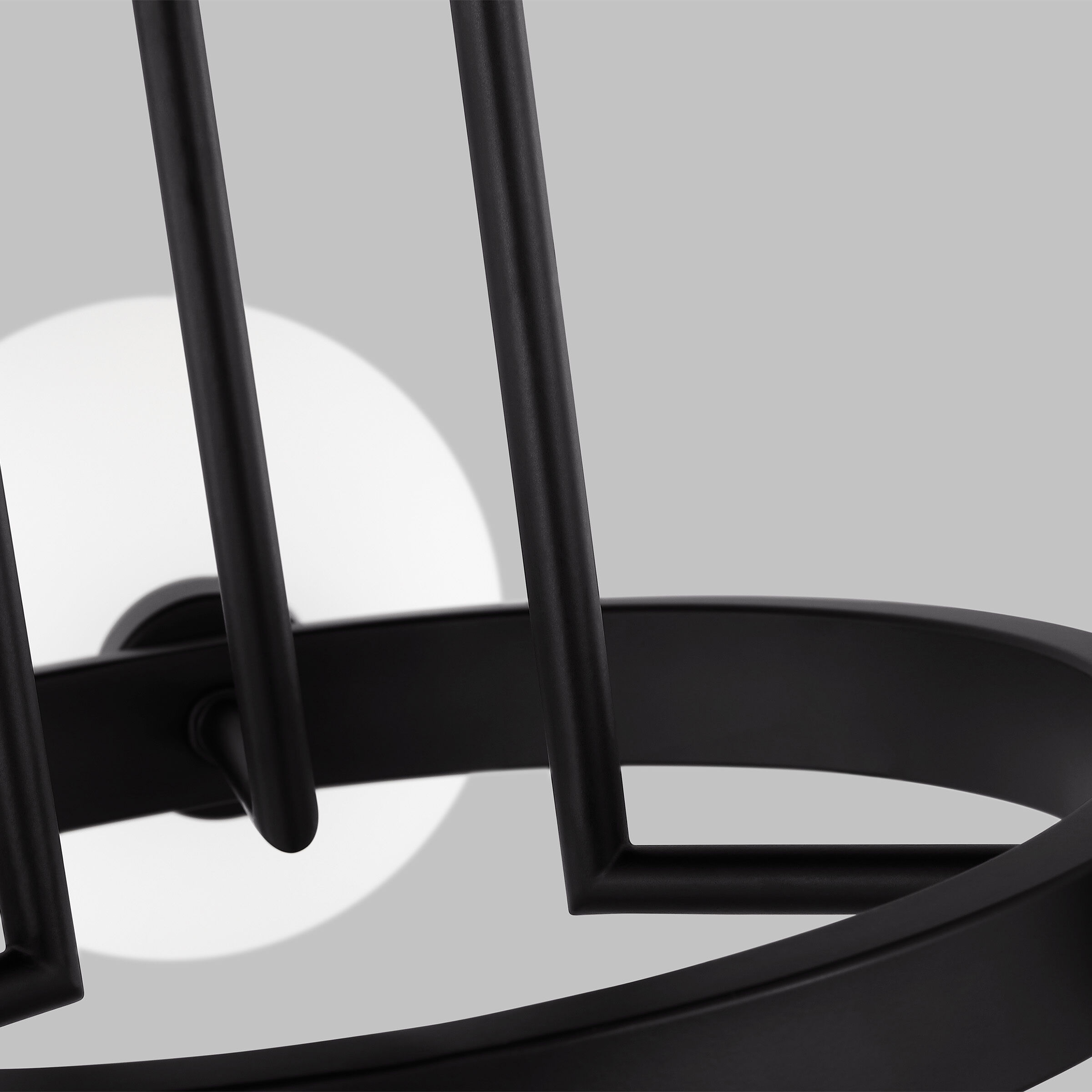 Sean Lavin Clybourn 3 Light 21 inch Midnight Black Semi-Flush Mount Ceiling Light