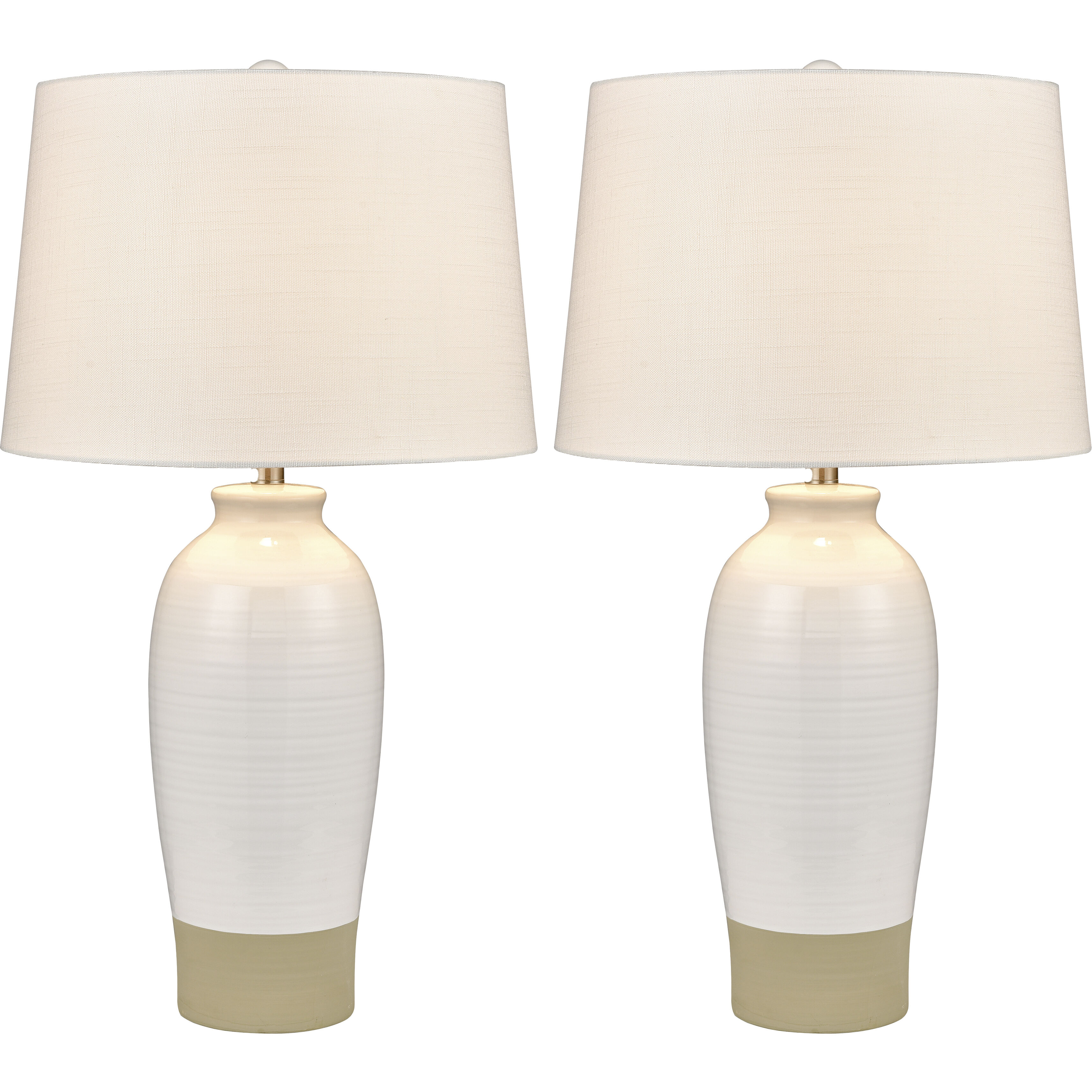 Peli 29 inch 150 watt White Table Lamp Portable Light