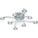 Santiago 9 Light 32 inch Nickel-Matte Flush Mount Ceiling Light