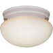 Elowen 2 Light 10 inch White Flush Mount Ceiling Light in White Glass