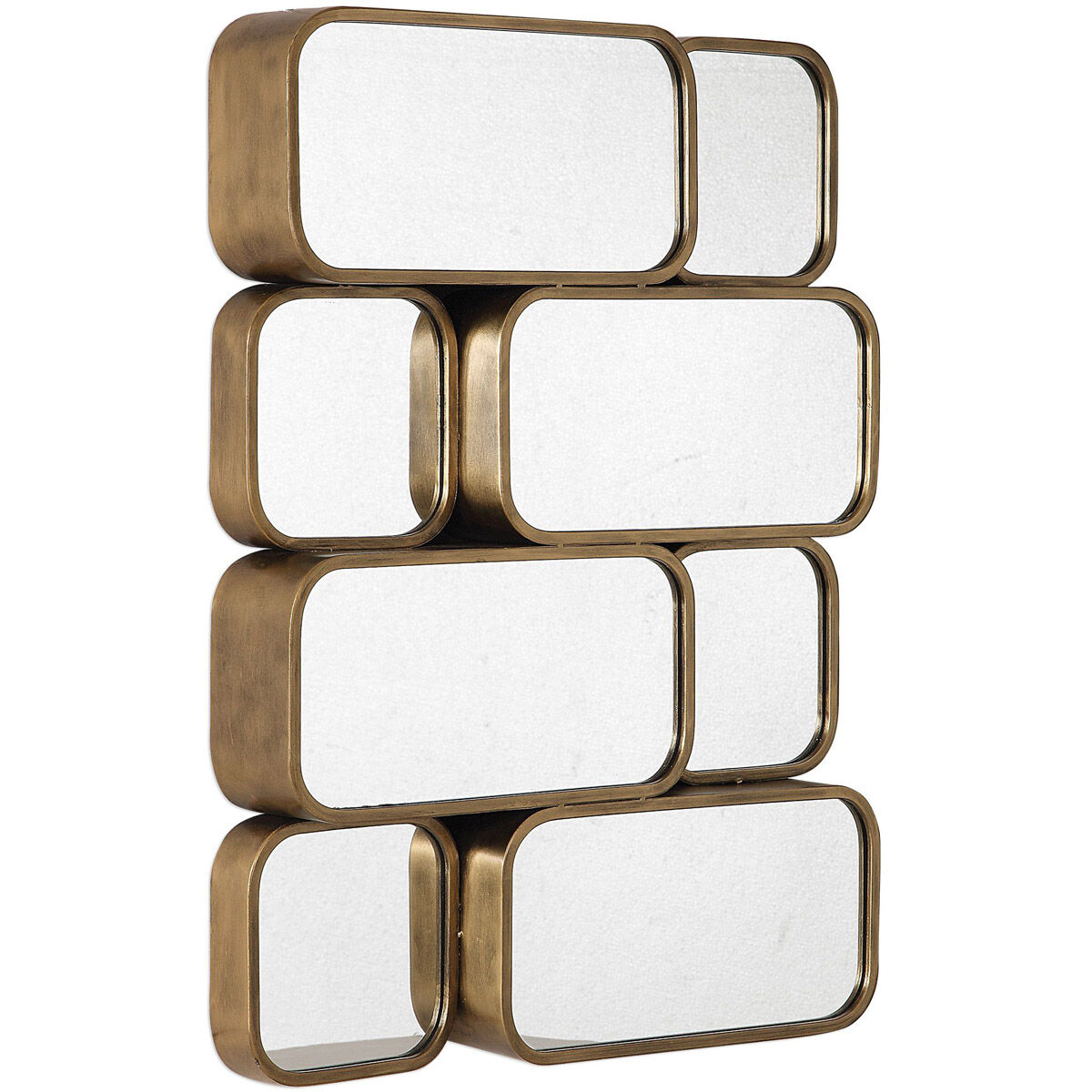 Canute 32 X 24 inch Antiqued Gold Wall Mirror