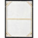 Musa Green with Off White and Champagne Gold Framed Wall Art, I