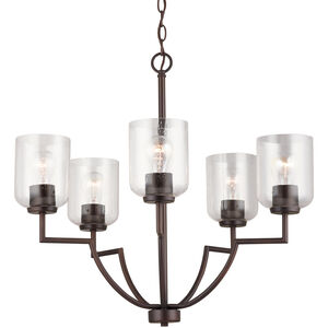 Carter 5 Light 26 inch Bronze Chandelier Ceiling Light