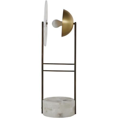 Owen 32 inch Stained Gold / Brushed Copper Table Lamp Portable Light