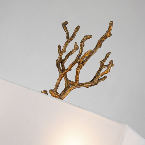 Coral 2 Light 5 inch Gold Sconce Wall Light