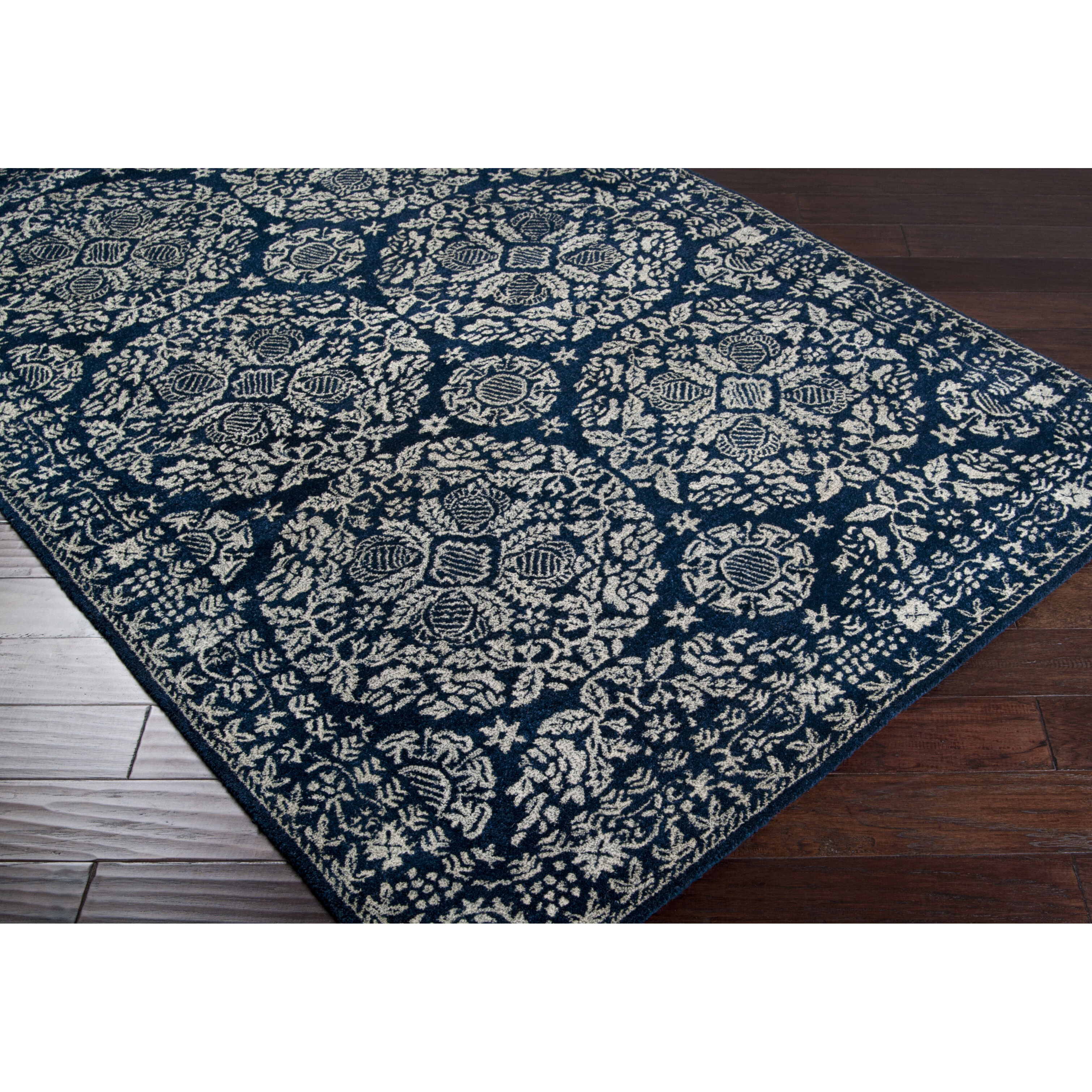 Smithsonian 120 X 120 inch Dark Blue Rug in 10 Ft Square, Square