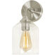 William 1 Light 6 inch Satin Nickel Wall Sconce Wall Light
