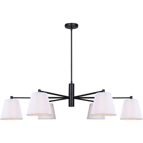 Aspen 6 Light 15.25 inch Black Chandelier Ceiling Light