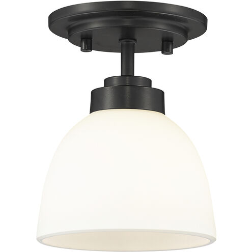 Ashton 1 Light 6 inch Matte Black Flush Mount Ceiling Light in 2