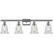 Ballston Hanover LED 36 inch Polished Chrome Bath Vanity Light Wall Light in Fishnet Glass, Ballston