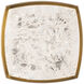 Kenji LED 11 inch Aged Brass Flush Mount Ceiling Light
