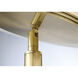 Tampa 71 inch 36 watt Satin Brass Floor Lamp Portable Light