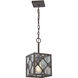 Radley 1 Light 7 inch Malted Rust with Clear Mini Pendant Ceiling Light