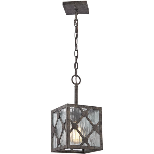 Radley 1 Light 7 inch Malted Rust with Clear Mini Pendant Ceiling Light