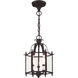 Livingston 3 Light 10 inch Bronze Convertible Mini Pendant/Ceiling Mount Ceiling Light