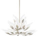 Blossom 20 Light 40.5 inch Silver Leaf Chandelier Ceiling Light