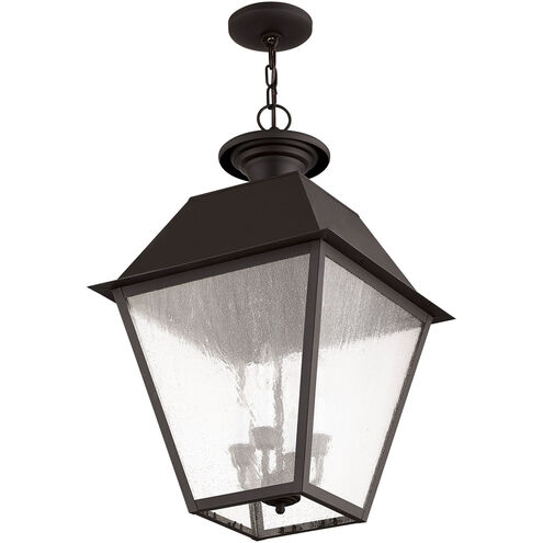 Mansfield 4 Light 15 inch Bronze Outdoor Pendant Lantern