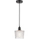 Edison Niagra LED 6.5 inch Matte Black Mini Pendant Ceiling Light