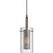 Percy LED 5.5 inch Oil Brused Bronze Pendant Ceiling Light in Oil Brushed Brass