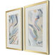 Pour Monsieur Blue and Green and Orange and Pink Framed Art, Propac