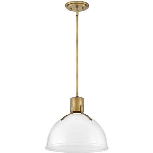 Argo LED 14 inch Heritage Brass Indoor Pendant Ceiling Light