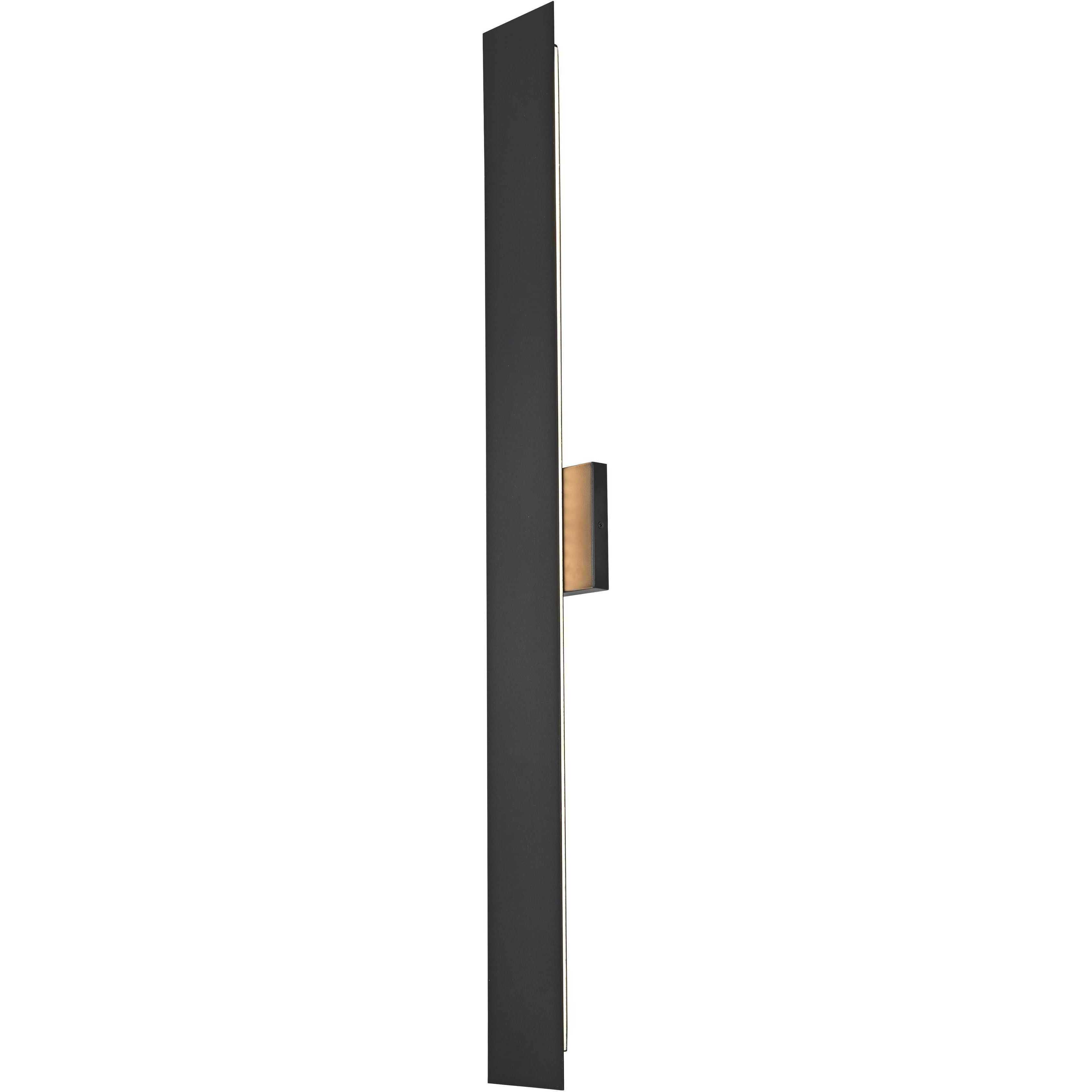 Waylen 2 Light 40 inch Black Outdoor Wall Sconce