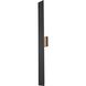 Waylen 2 Light 40 inch Black Outdoor Wall Sconce