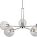 Codyn 5 Light 34 inch Brushed Nickel Chandelier Ceiling Light