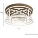 Langwood 2 Light 13.75 inch Distressed White Flush Mount Ceiling Light