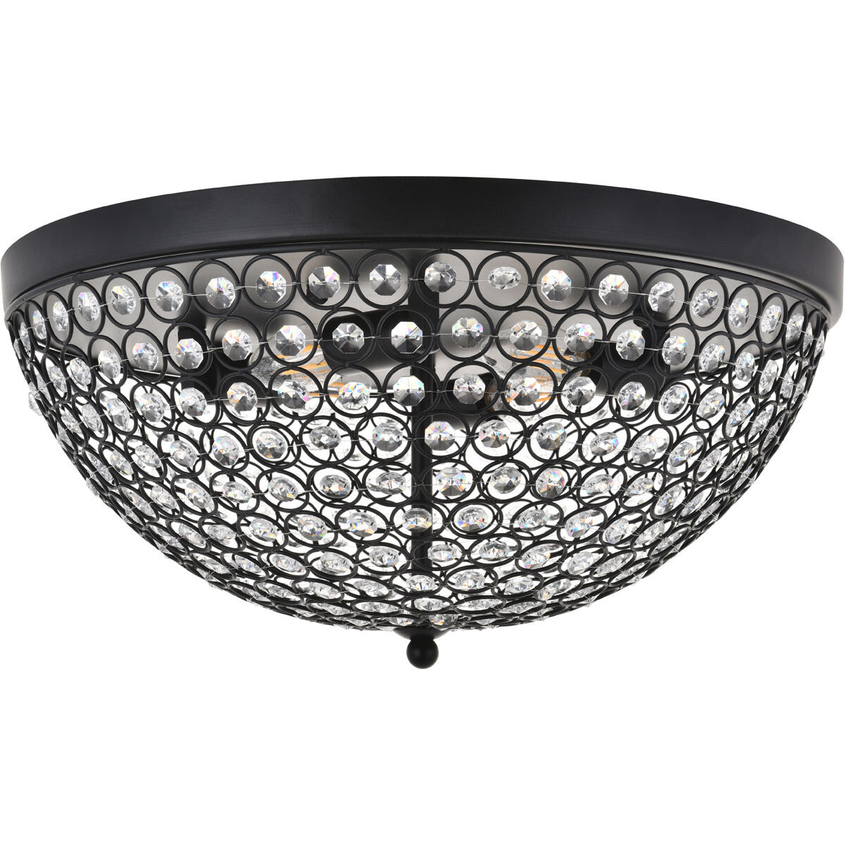 Taye 4 Light 18 inch Matte Black Flush Mount Ceiling Light
