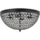 Taye 4 Light 18 inch Matte Black Flush Mount Ceiling Light