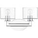 Bernardino 2 Light 16 inch Polished Chrome Vanity Wall Sconce Wall Light