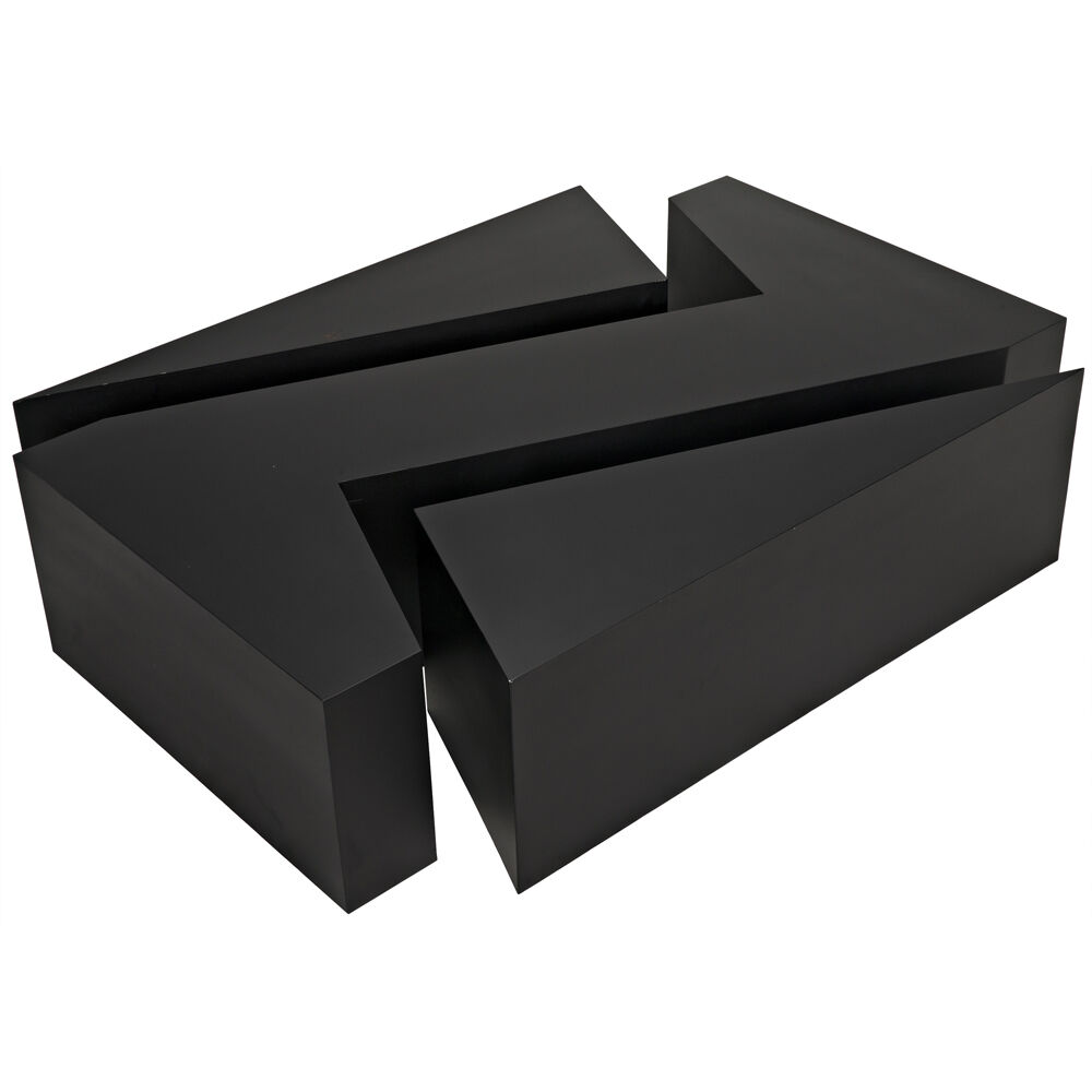 Element 68 X 36 inch Matte Black Coffee Table