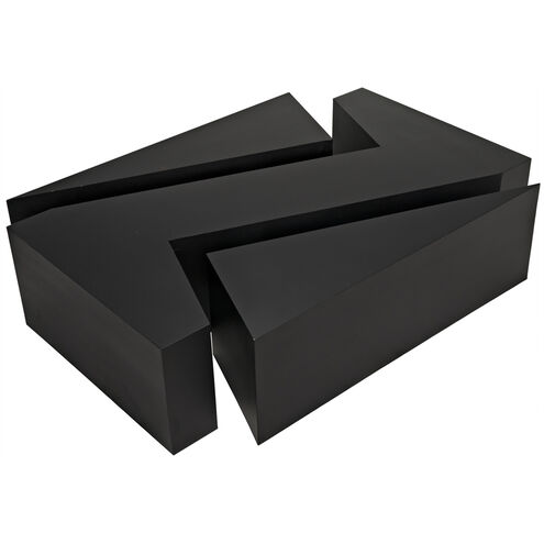 Element 68 X 36 inch Matte Black Coffee Table