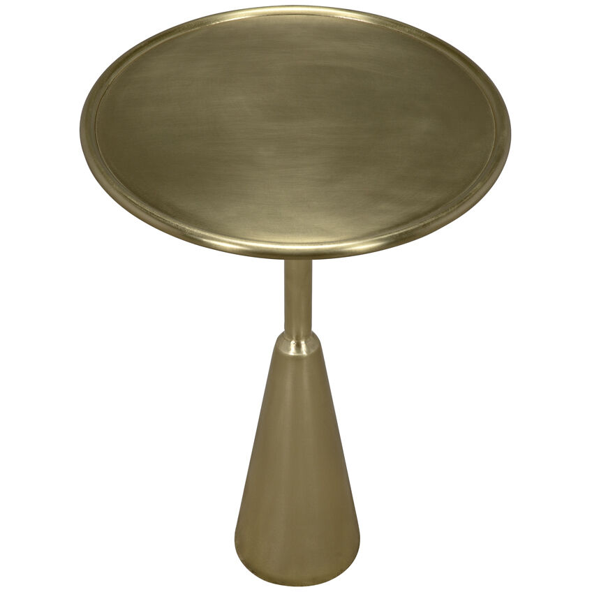 Hiro 24 X 17 inch Antique Brass Side Table