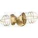 Seaport 2 Light 5 inch Brushed Champagne Bronze Wall Sconce Wall Light