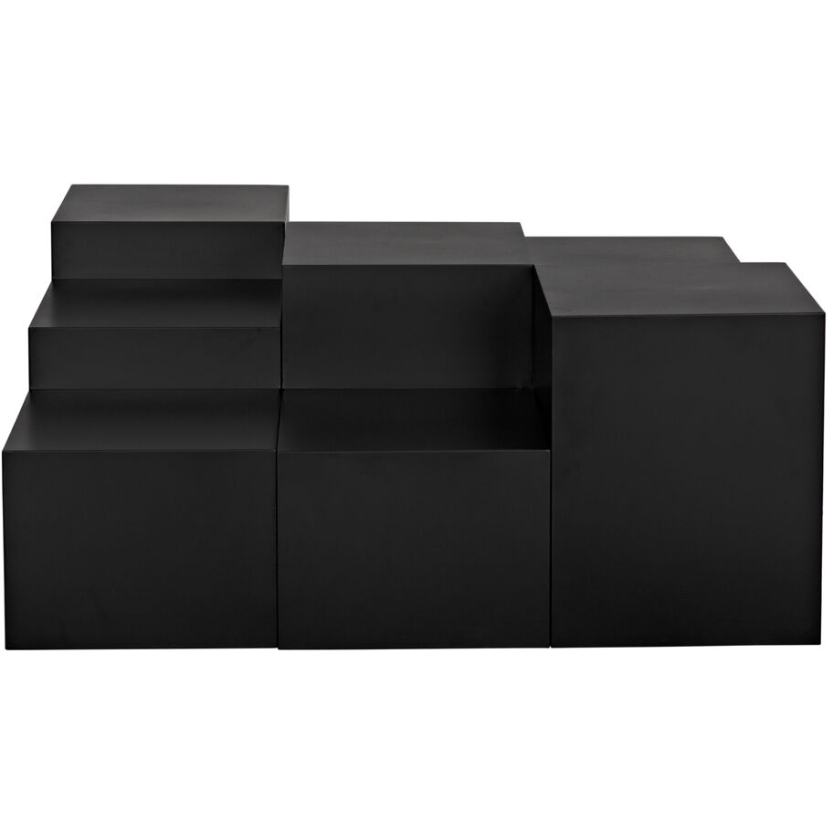 Stein 48 X 48 inch Matte Black Coffee Table