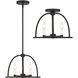 Abbott 3 Light 13.75 inch Black Mini Chandelier Ceiling Light