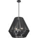 Elise 3 Light 22 inch Matte Black Indoor Pendant Ceiling Light