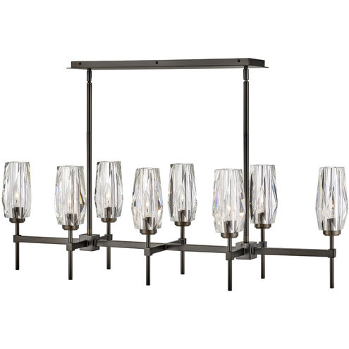 Ana 8 Light 46 inch Black Oxide Indoor Linear Chandelier Ceiling Light