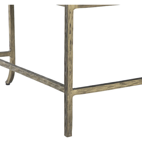 Vanderbilt Forged Warm Champagne / Cloud White Leather Bench