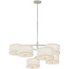 kate spade new york Walker LED 40.5 inch Burnished Silver Leaf Offset Chandelier Ceiling Light in Linen, XL